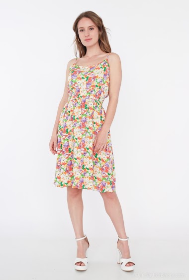 Wholesaler Paris et Moi - Short cotton dress with adjustable straps