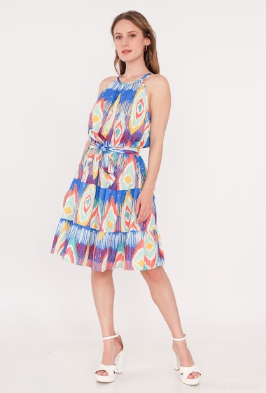 Wholesalers Paris et Moi - Short summer dress with print