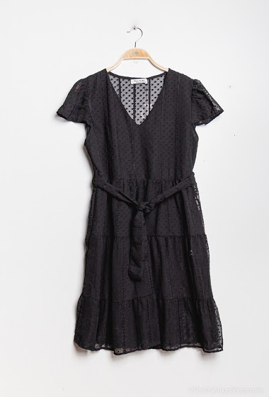 Großhändler Paris et Moi - Spotted textured dress
