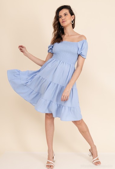 Wholesaler Paris et Moi - Long Dress solid color