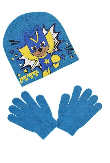 2pc s set gloves+beanie PAW PATROL