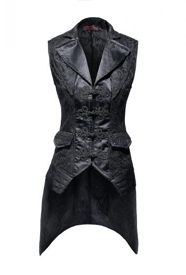 Großhändler Pentagramme - Sexy gothic lace vest for women
