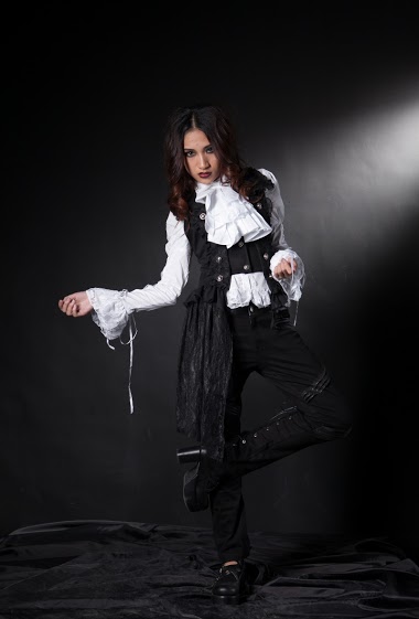 Großhändler Pentagramme - Gothic Rock Laced Women's Trousers