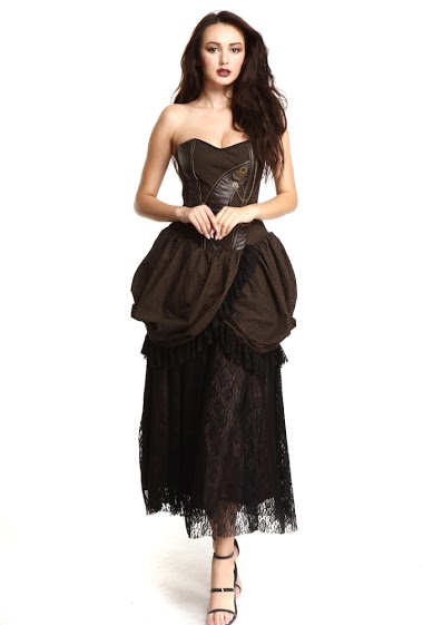 Gothic Steampunk Dress for Women Pentagramme