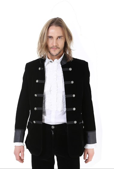 Großhändler Pentagramme - Gothic aristocrat velvet jacket