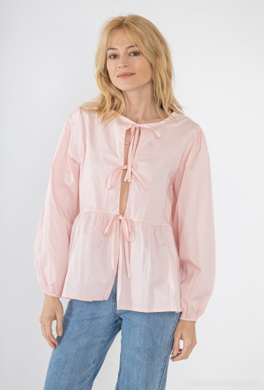 Wholesaler Pépouz' Paris - Cotton knotted blouse