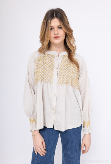 Wholesaler Pépouz' Paris - Lurex pleated blouse