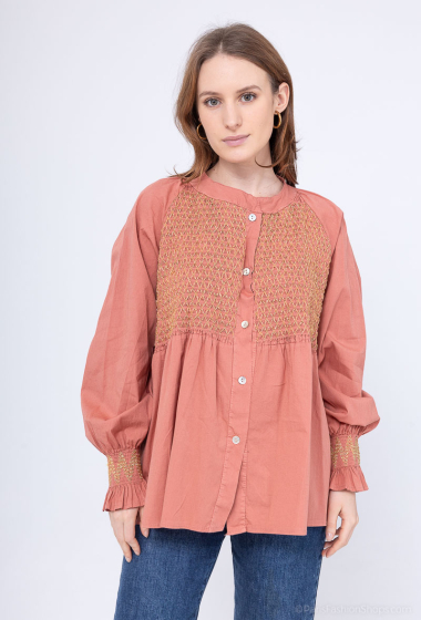 Wholesaler PÉPOUZ' PARIS - Lurex pleated blouse