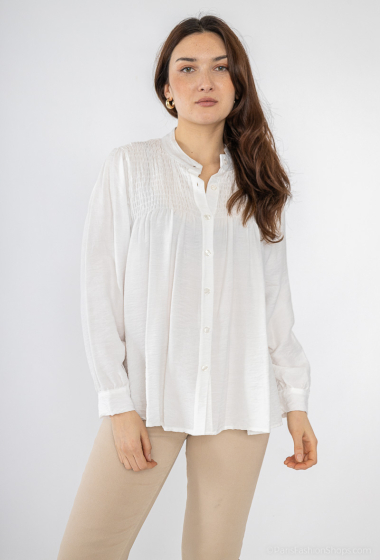 Wholesaler PÉPOUZ' PARIS - Long-sleeved smocked blouse