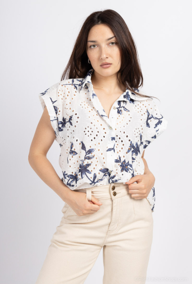 Wholesaler Pépouz' Paris - Foliage embroidery shirt
