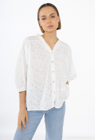 Wholesaler PÉPOUZ' PARIS - Oversized embroidery shirt