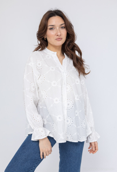 Wholesaler PÉPOUZ' PARIS - Embroidered cotton shirt