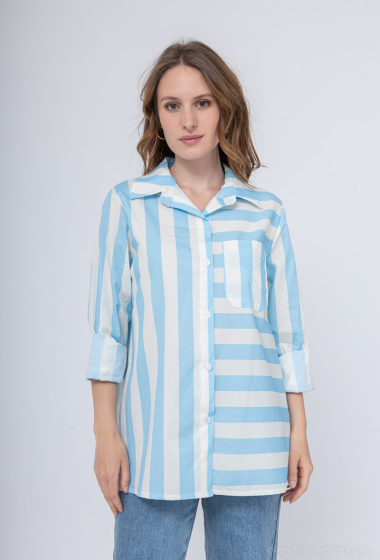 Wholesaler Pépouz' Paris - Wide stripe shirt