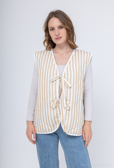 Wholesaler Pépouz' Paris - Striped bow vest
