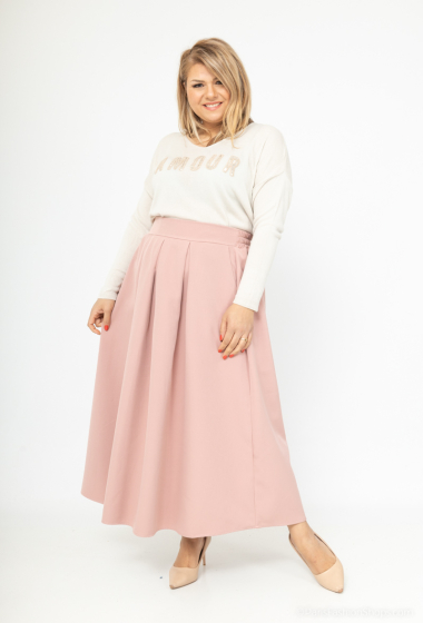 Wholesaler PÉPOUZ' PARIS - Elastic mid-length pleated skirt