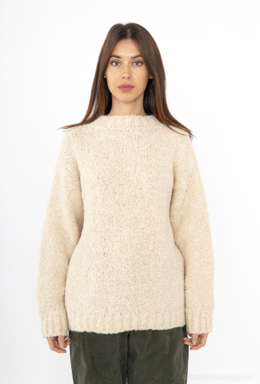 Wholesaler PÉPOUZ' PARIS - Wool/Alpine meadow wool round neck sweater