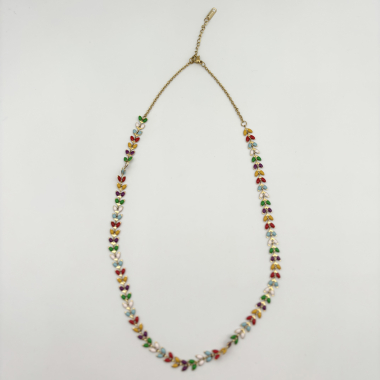 Wholesaler PERLES BLEUES - Epi Enameled Necklaces