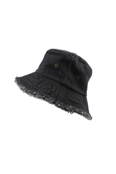 Wholesaler Phanie Mode (Phanie accessories) - Frayed edge denim bucket hat