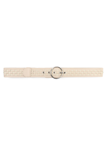 Wholesaler Phanie Mode (Phanie accessories) - Bi-material belt with round buckle with eyelets