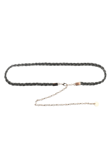 Wholesaler Phanie Mode (Phanie accessories) - Braided belt with rhinestones