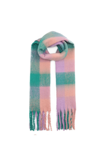 Wholesaler Phanie Mode (Phanie accessories) - Fringed checked scarf