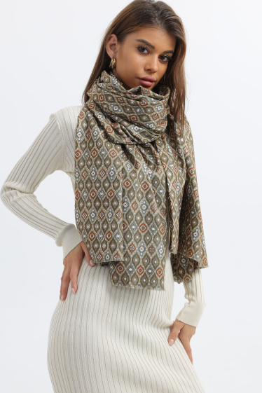 Wholesaler Phanie Mode (Phanie accessories) - Double-sided scarf with foil