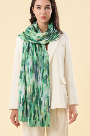 Wholesaler Phanie Mode (Phanie accessories) - Double-sided printed scarf with foil