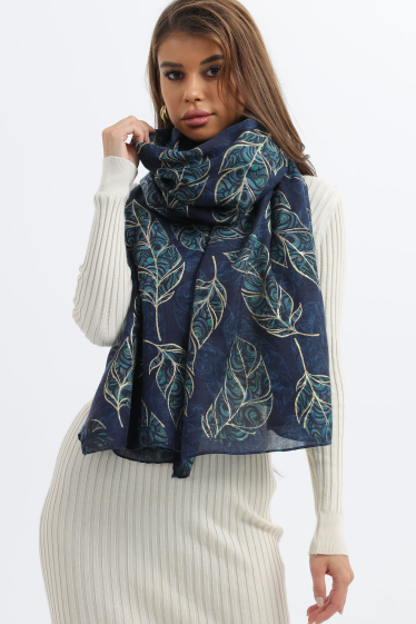 Wholesaler Phanie Mode - Printed scarf with foil