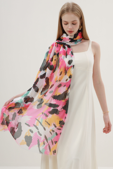 Wholesaler Phanie Mode (Phanie accessories) - Colorful leopard print scarf