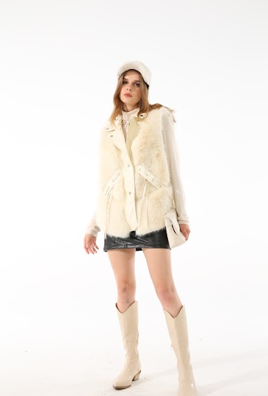 Mayorista Phanie Mode (Phanie accessories) - Fake fur waistcoat