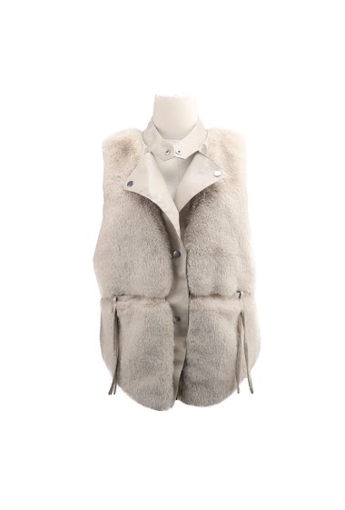Wholesaler Phanie Mode (Phanie accessories) - Fake fur waistcoat