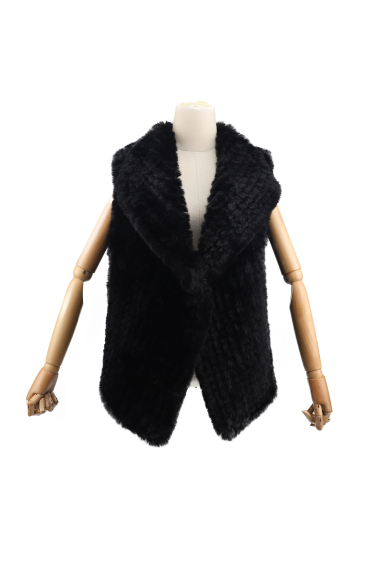 Wholesaler Phanie Mode (Phanie accessories) - Knitted faux fur vest