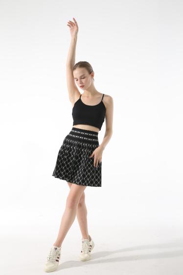 Wholesaler Phanie Mode (Phanie accessories) - Plain pleated skirt