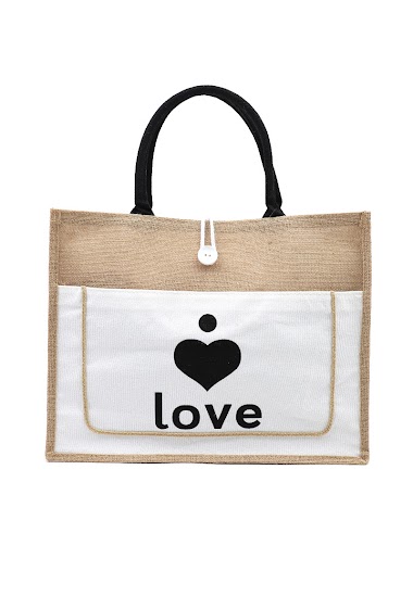 Großhändler Phanie Mode (Phanie accessories) - „Love“-Einkaufstasche