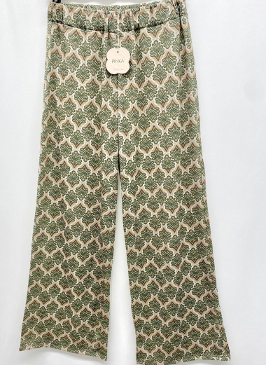 Wholesaler Pinka - Trousers printed with silver threads