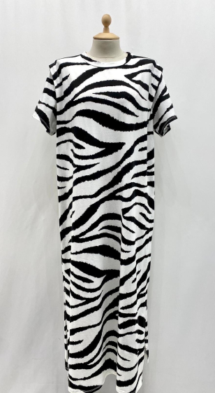 Wholesaler Pinka - Zebra Print Dress