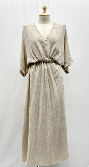 Wholesaler Pinka - Long Dress Plain Color