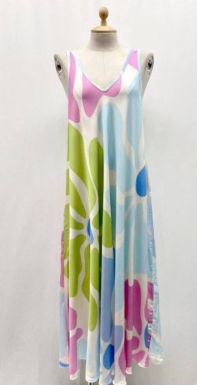 Grossiste Pinka - Robes sans manche multi couleurs