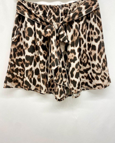 Mayorista PINKA - Pantalones cortos con estampado de leopardo