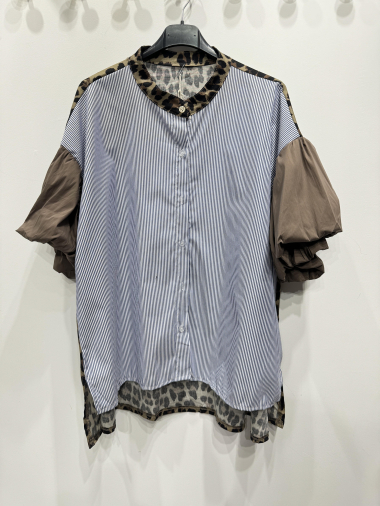 Wholesaler PINKA - Short Sleeve Leopard Shirt