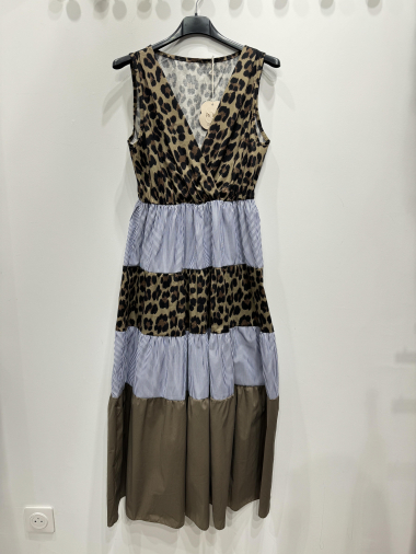 Wholesaler PINKA - Sleeveless Dress with Neckline