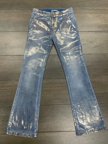 Wholesaler Place du jour - Shiny Sequin Flare Jeans
