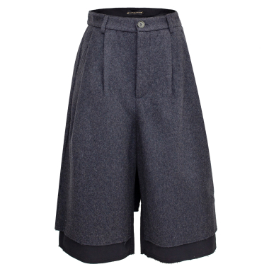 Wholesaler PLACED BY GIDEON - Large size wool shorts
