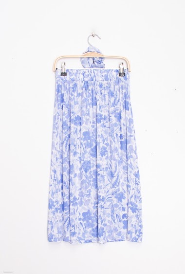 Flower printed skirt