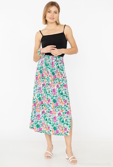 Wholesaler PM Mère & Fille - Flower printed skirt