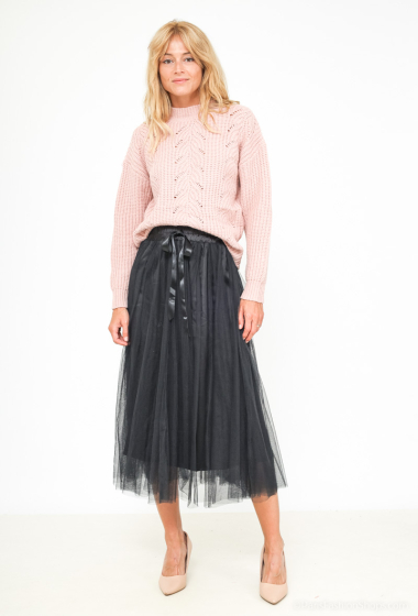 Wholesaler PM Mère & Fille - long tulle skirt with satin lining