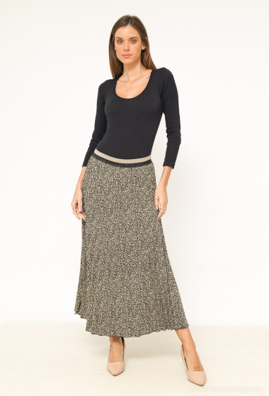 Wholesaler PM Mère & Fille - Pleated skirt with sequined waistband