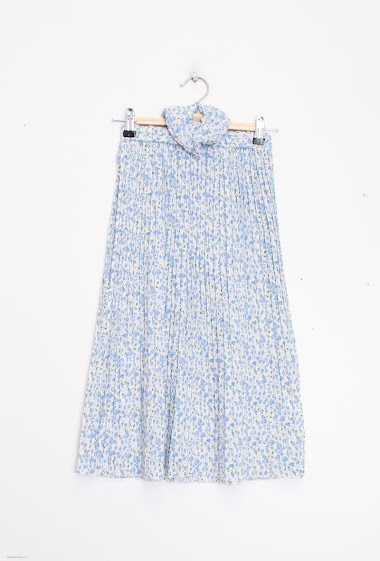 Wholesaler PM Mère & Fille - Flower printed pleated skirt