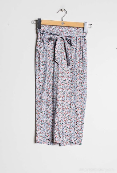 Pantalones de flores con bolsillos