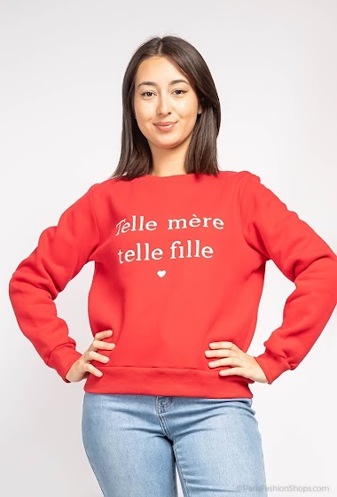 Wholesaler PM Mère & Fille - Sweater with script